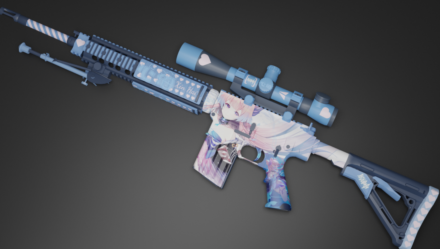 《求生之路2》珊瑚宮心海SR25連狙槍械皮膚MOD