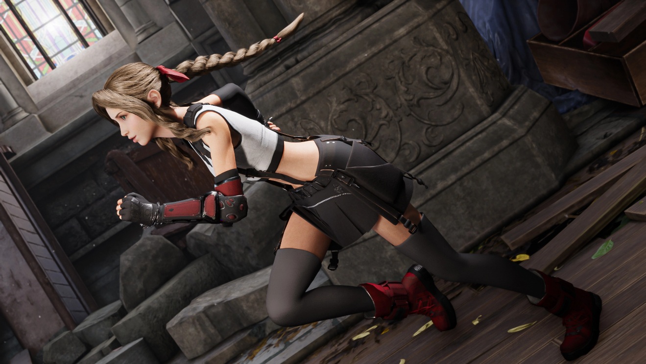 《最終幻想7：重制版》愛麗絲穿蒂法衣服MOD