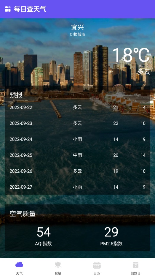每日查天氣