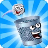 廢紙丟進垃圾桶