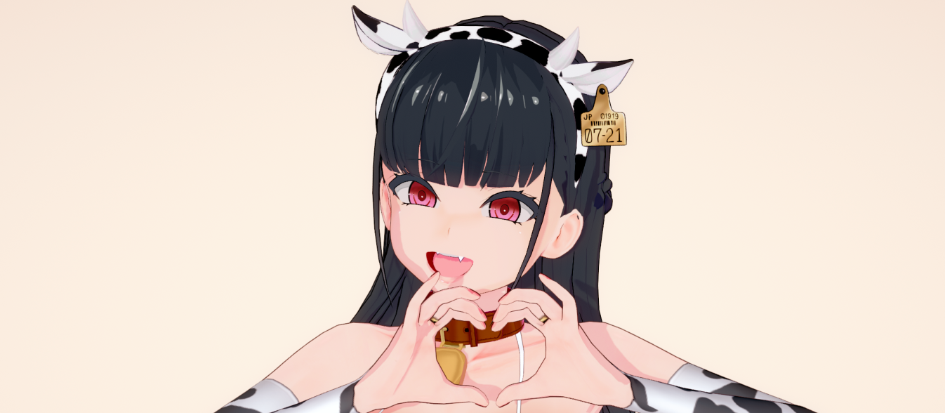 《戀活Sunshine》朝凪黑長(zhǎng)直奶牛裝少女MOD