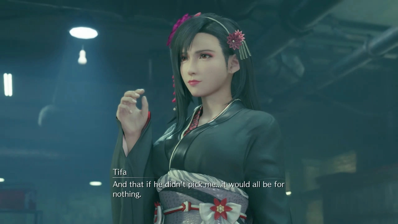 《最終幻想7：重制版》蒂法成熟黑色舞臺禮服MOD
