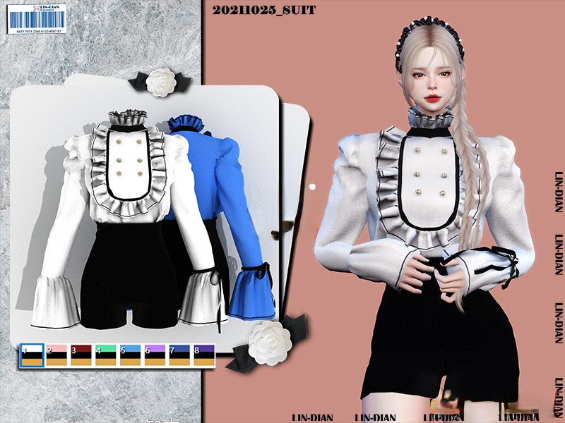 《模擬人生4》復古宮廷上衣MOD