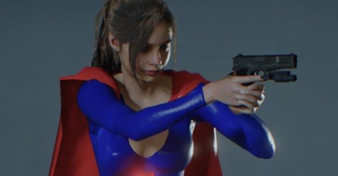 《生化危機2：重制版》克萊爾性感女超人服飾MOD