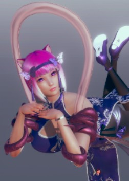 《AI少女》粉色短發(fā)性感旗袍貓耳美少女MOD