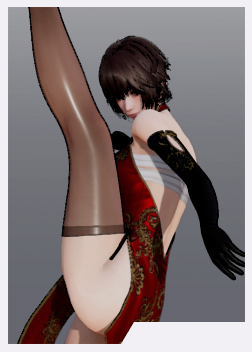 《AI少女》紅色旗袍黑色絲襪格斗家御姐MOD