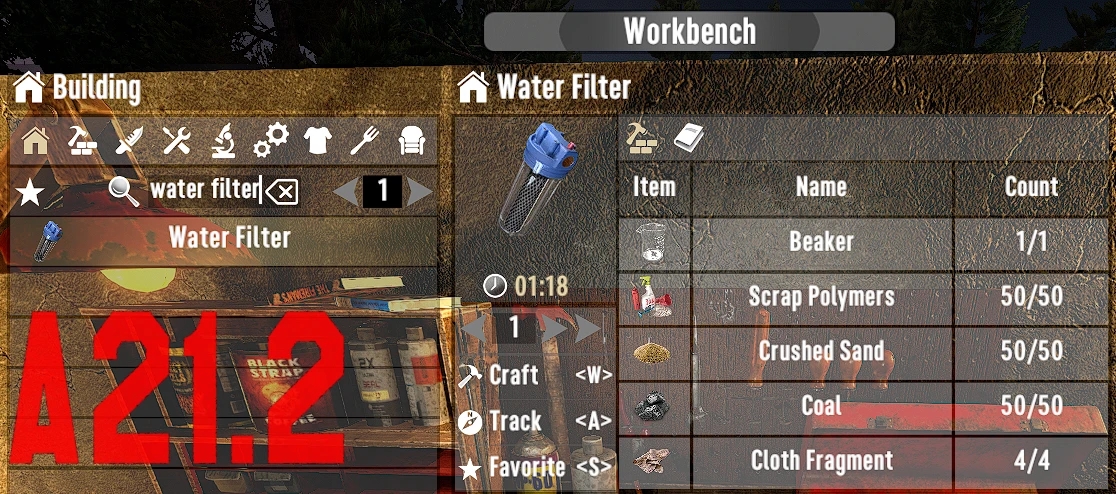 《七日殺》濾水器制造工藝A21MOD
