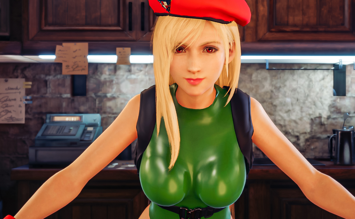 《最終幻想7：重制版》蒂法cos街霸嘉米織物緊身衣v1.1MOD
