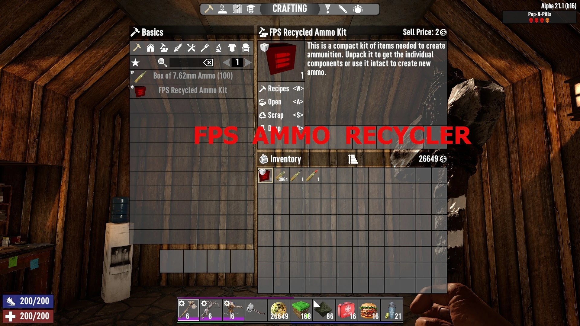 《七日殺》FPS彈藥回收機A21MOD