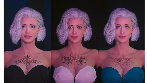 《賽博朋克2077》女V優(yōu)雅胸部紋身MOD[支持v2.1]