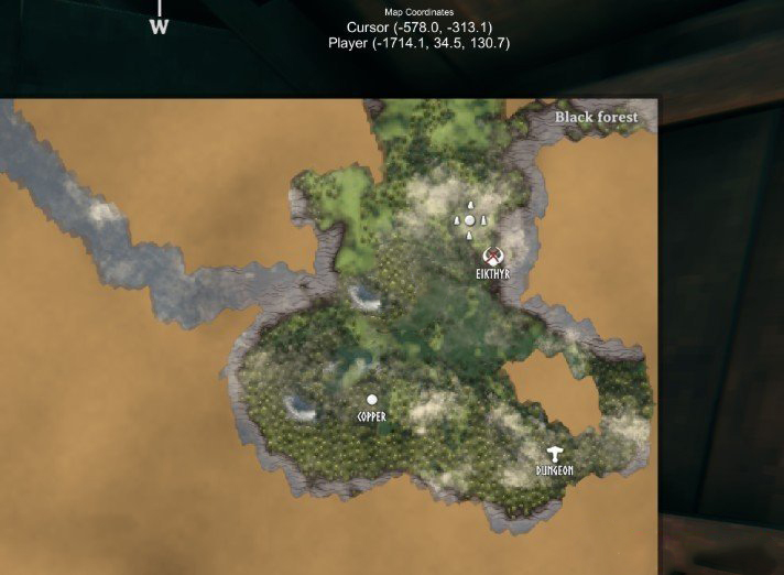 《Valheim：英靈神殿》玩家坐標提示MOD