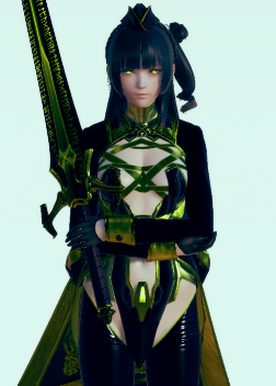 《AI少女》黑色長發科幻緊身衣小姐姐MOD