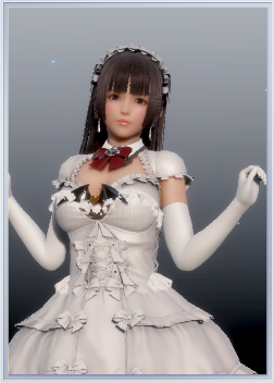 《ROOM Girl》黑長(zhǎng)直哥特風(fēng)白衣少女MOD
