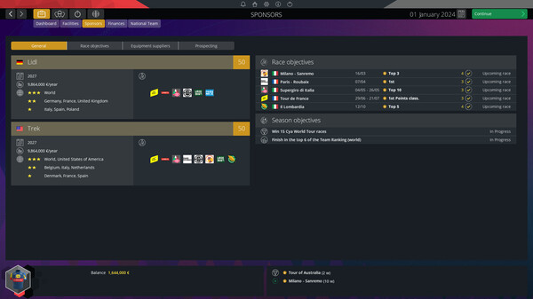 職業自行車隊經理2024