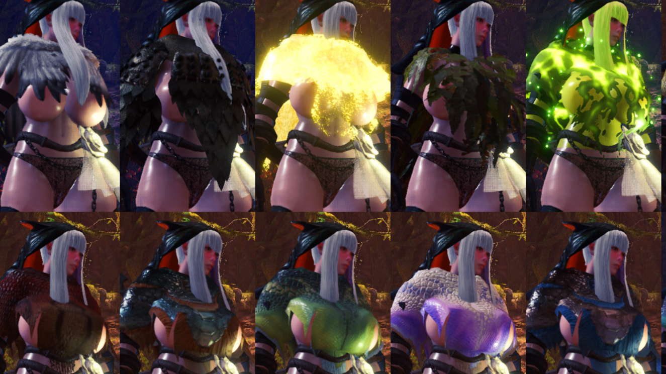 《怪物獵人世界：冰原》性感抖動女體破裂服裝MOD