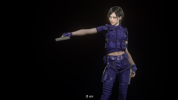 《生化危機4：重制版》冷紫色艾達潛行官MOD