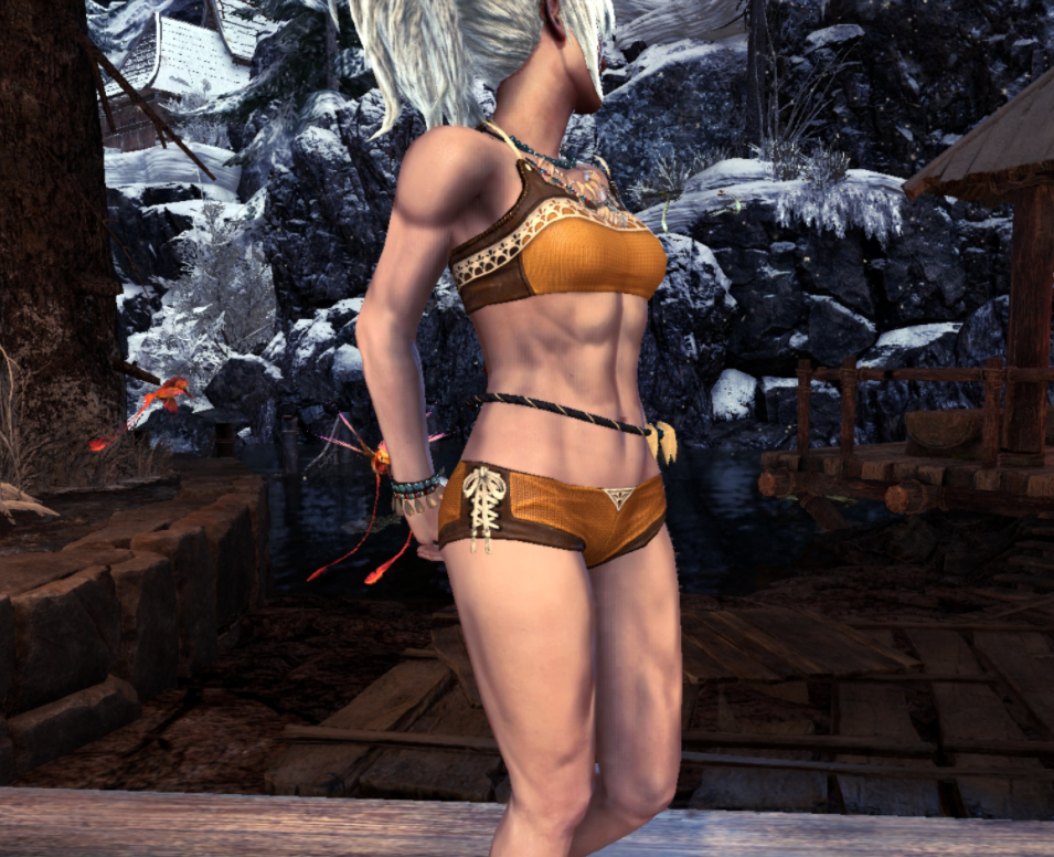 《怪物獵人世界：冰原》女角色健美腰腹v1.1MOD