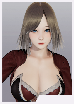 《AI少女》金發(fā)藍(lán)瞳低領(lǐng)制服御姐MOD