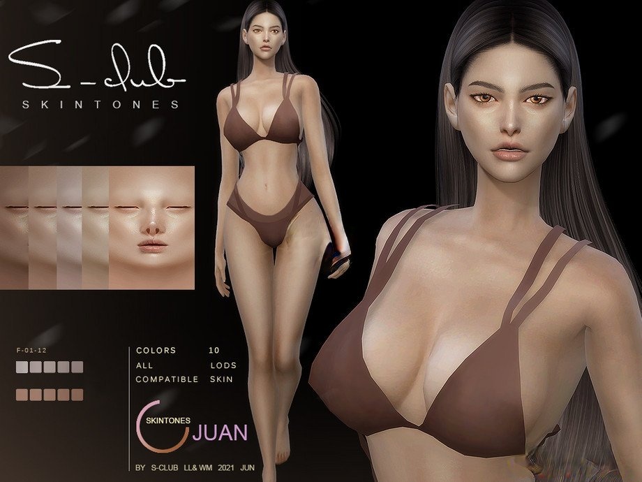 《模擬人生4》亞洲風女性皮膚MOD