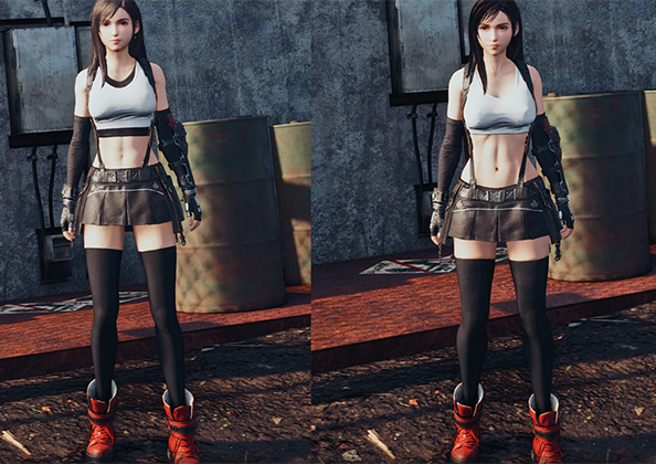 《最終幻想7：重制版》蒂法4K精致標準體型MOD