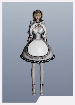 《AI少女》金色短發灰色哥特裙美少女MOD