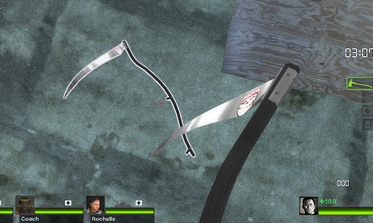 《求生之路2》死神鐮刀取代消防斧MOD