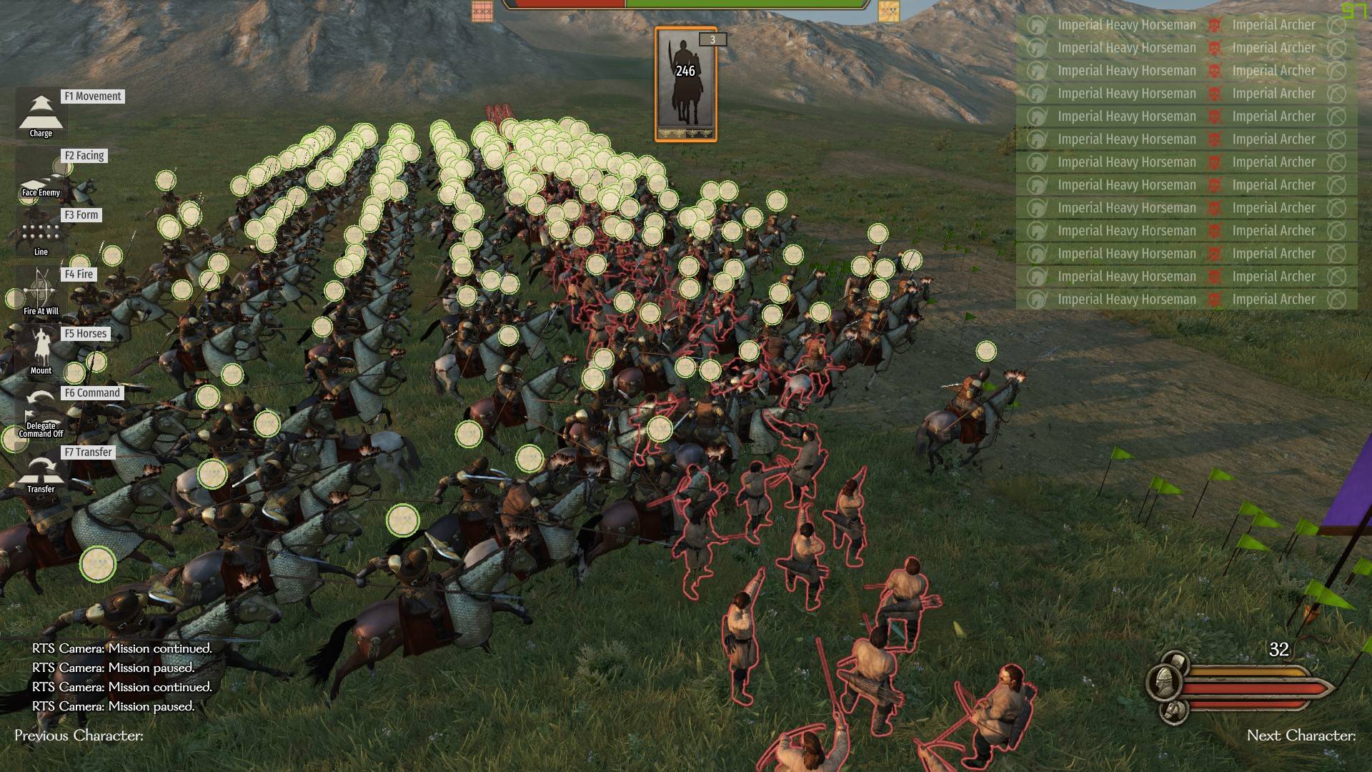 《騎馬與砍殺2》自由視角MOD