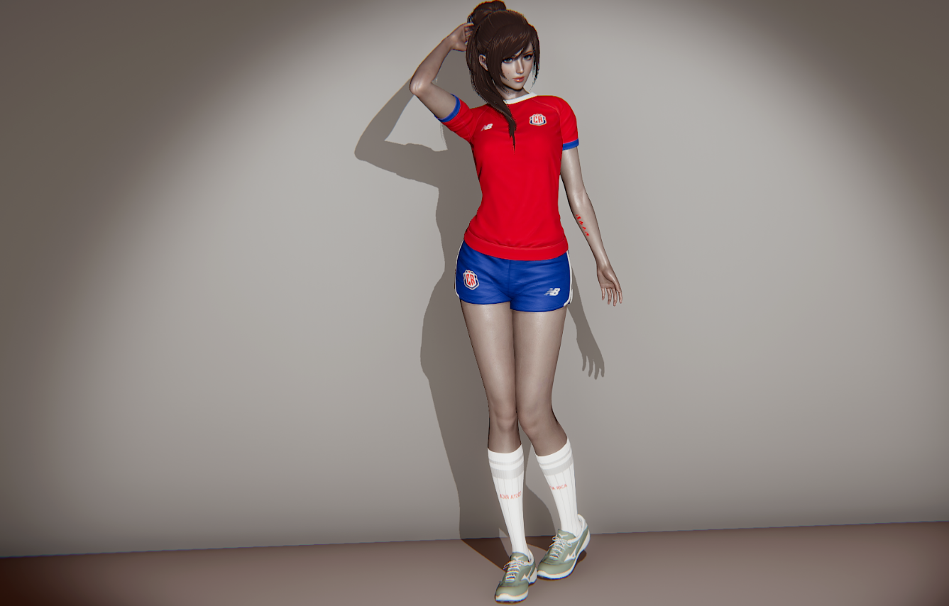 《AI少女》2022世界杯哥斯達黎加球衣MOD