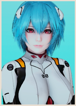 《AI少女》EVA高冷藍發女神綾波麗MOD
