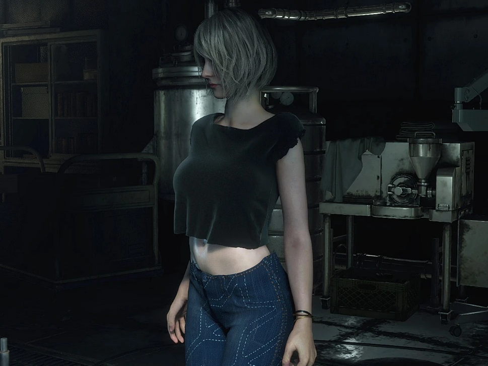 《生化危機4：重制版》阿什莉性感黑色T恤MOD[正式版]