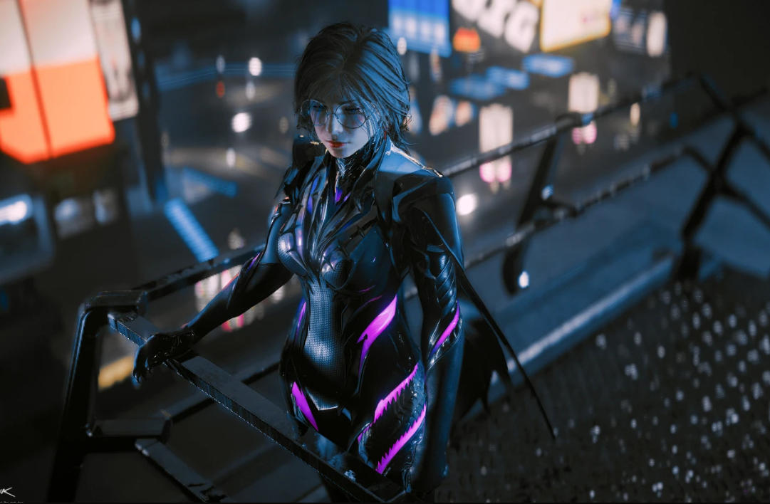 《賽博朋克2077》女V性感噬魂者套裝MOD[支持v2.1]