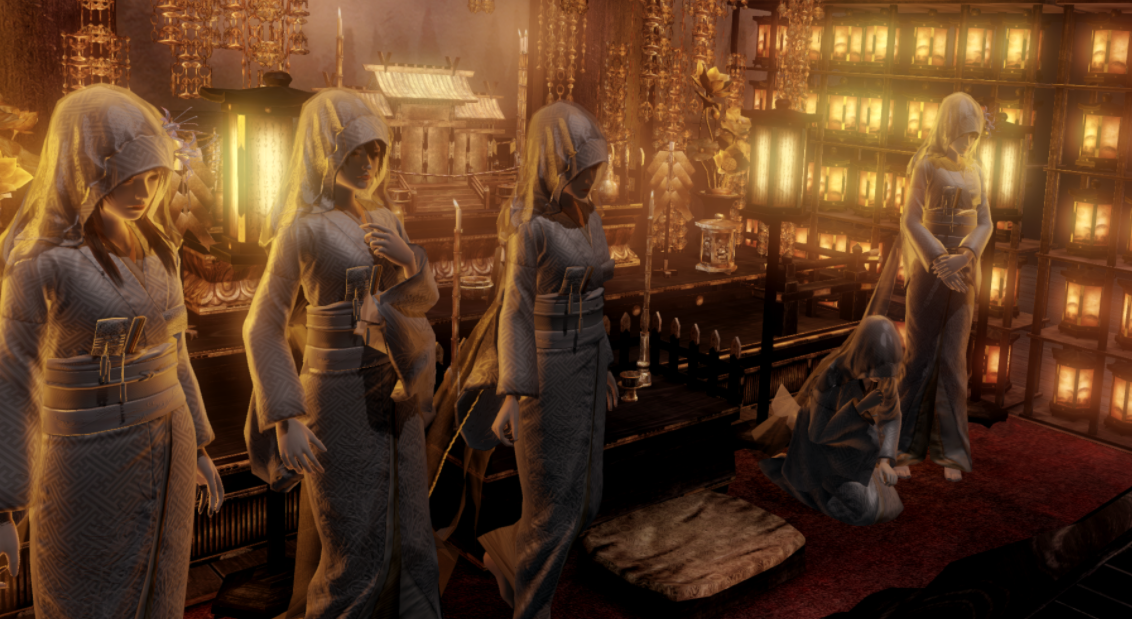 《零：濡鴉之巫女》女角色日式婚禮服MOD