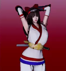 《AI少女》黑色長發白色和服女劍士MOD