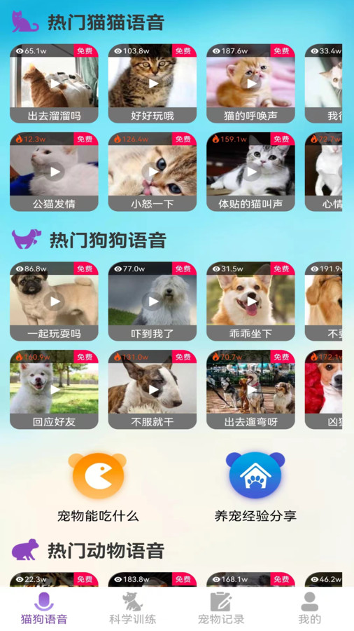 啵啵貓狗語音