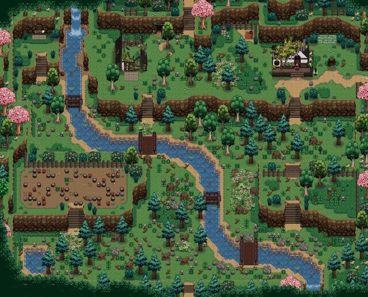 《星露谷物語》舒適的山頂農場MOD