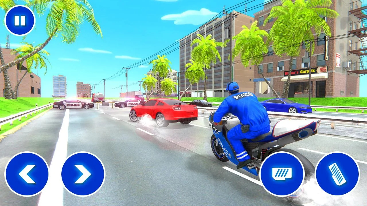 摩托車警察3d