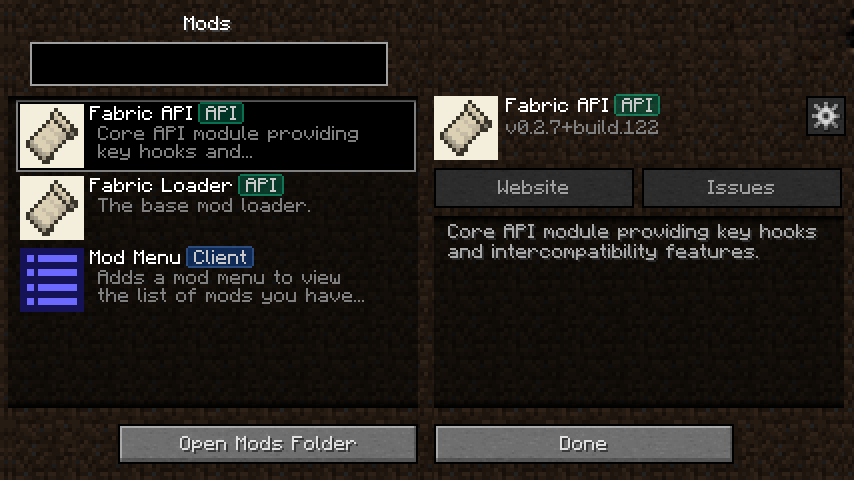 《我的世界》1.16.5模組菜單MOD