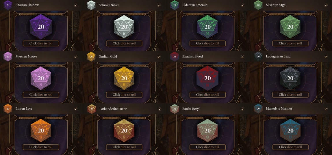 《博德之門3》骰子新皮膚包MOD