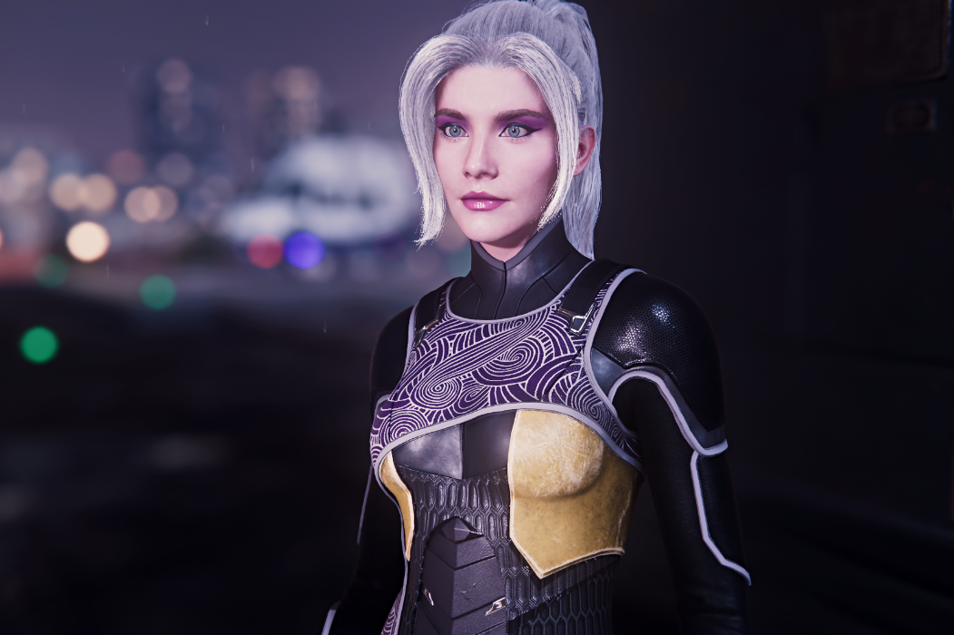 《漫威蜘蛛俠：重制版》黑貓成熟紫色眼影MOD