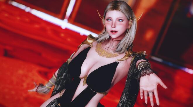 《上古卷軸5：天際重制版》COCO的精靈女王服飾MOD[CBBE 3BA]