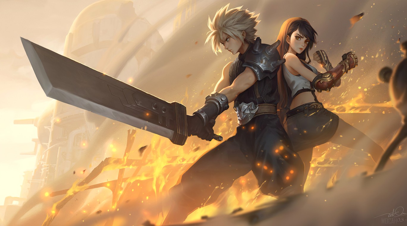 《Wallpaper Engine》最終幻想7克勞德和蒂法ostremix動態(tài)壁紙