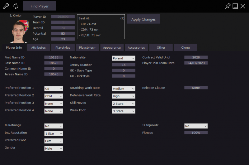《EA Sports FC 24》CT修改器：Cheat Table v24.1.0.5漢化版