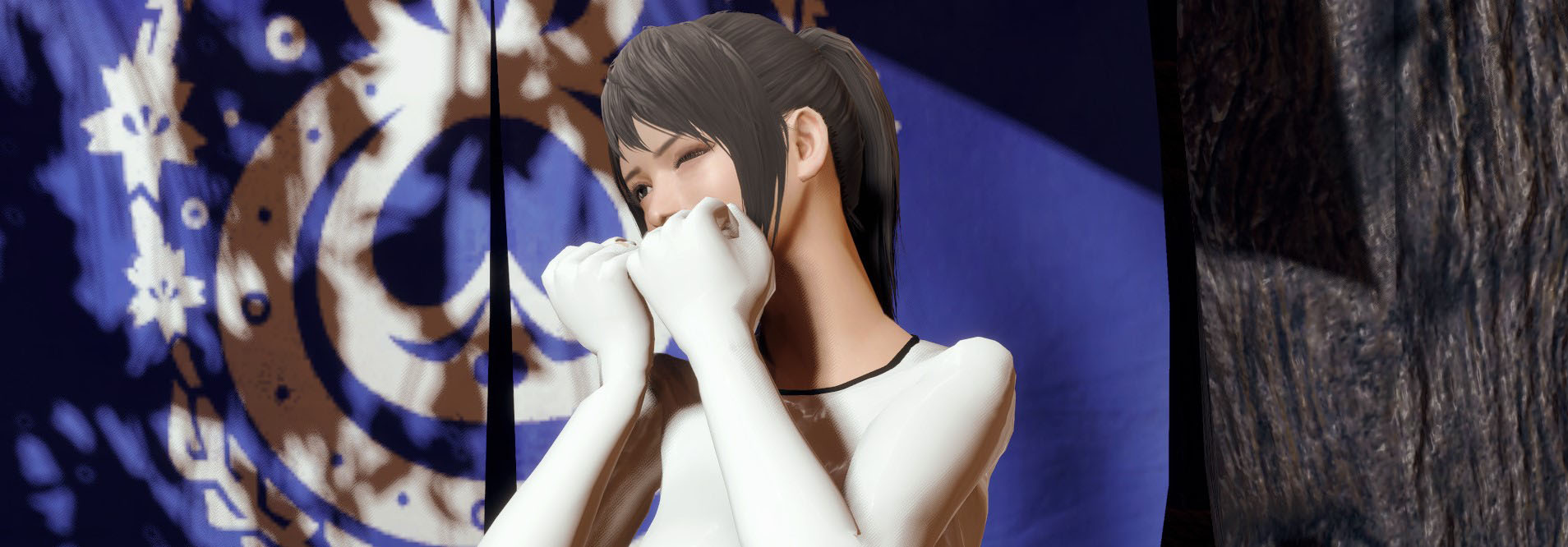《怪物獵人：崛起》白色乳膠緊身衣MOD