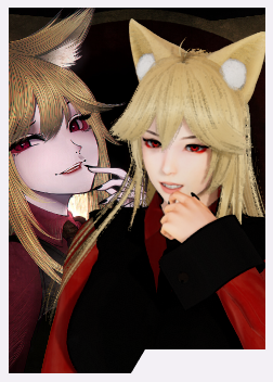 《AI少女》金發(fā)黑衣美艷狐耳御姐MOD