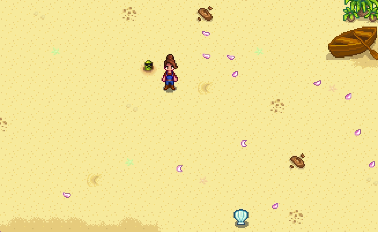 《星露谷物語》更明顯的蚯蚓挖掘點MOD