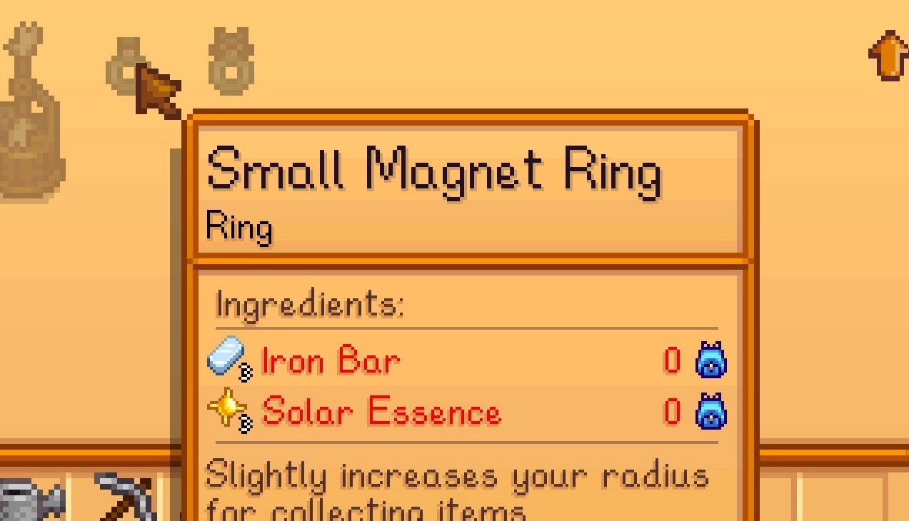 《星露谷物語》可制作磁鐵戒指MOD