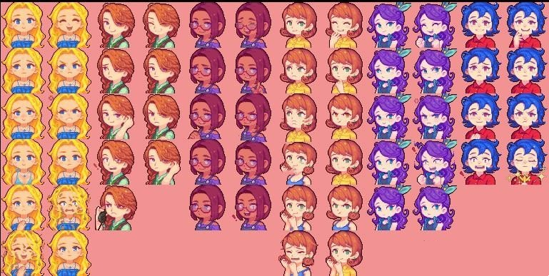 《星露谷物語》Q版動漫風人物肖像美化包MOD