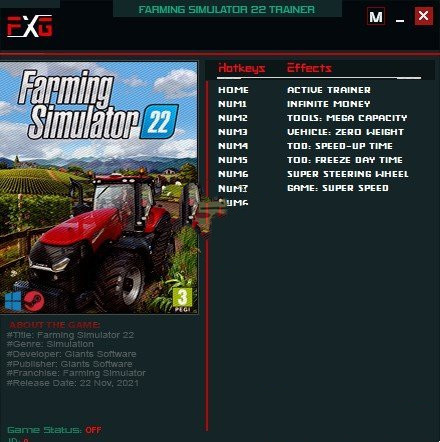 《模擬農場22》v1.0七項修改器[FutureX]