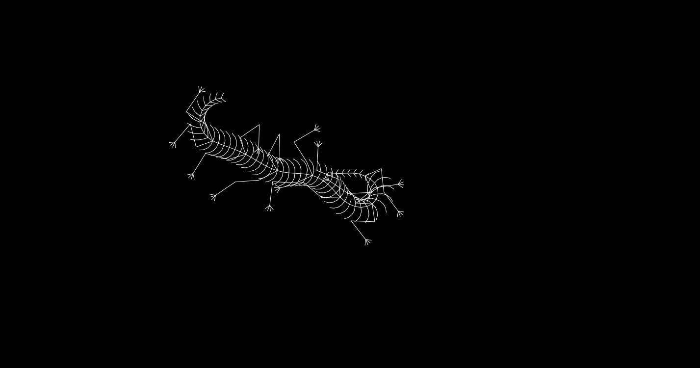《Wallpaper Engine》鼠標跟隨蜈蚣簡筆畫動態壁紙