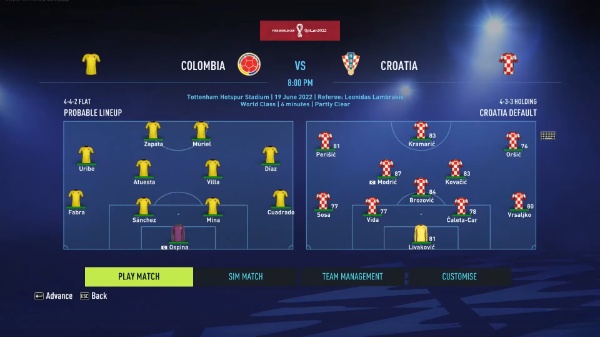 《FIFA 22》國(guó)家隊(duì)擴(kuò)展及授權(quán)補(bǔ)丁v9.0[適用于TU13]